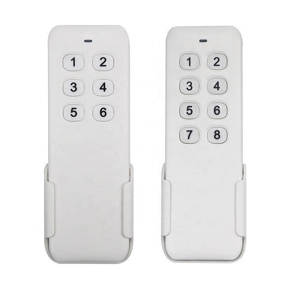 TD500 à 6 et 8 touches TX500 en 6 et 8 touches sur leur support mural pour télécommande TX500